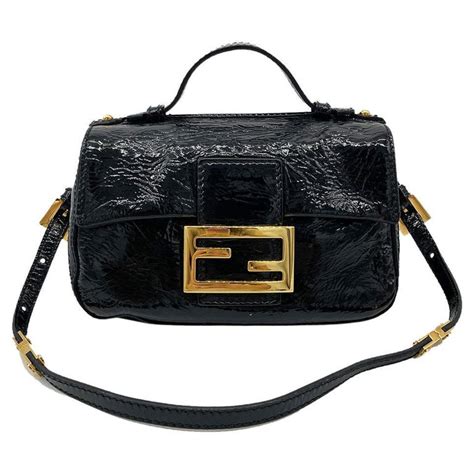 fendi patent baguette|fendi baguette bag used.